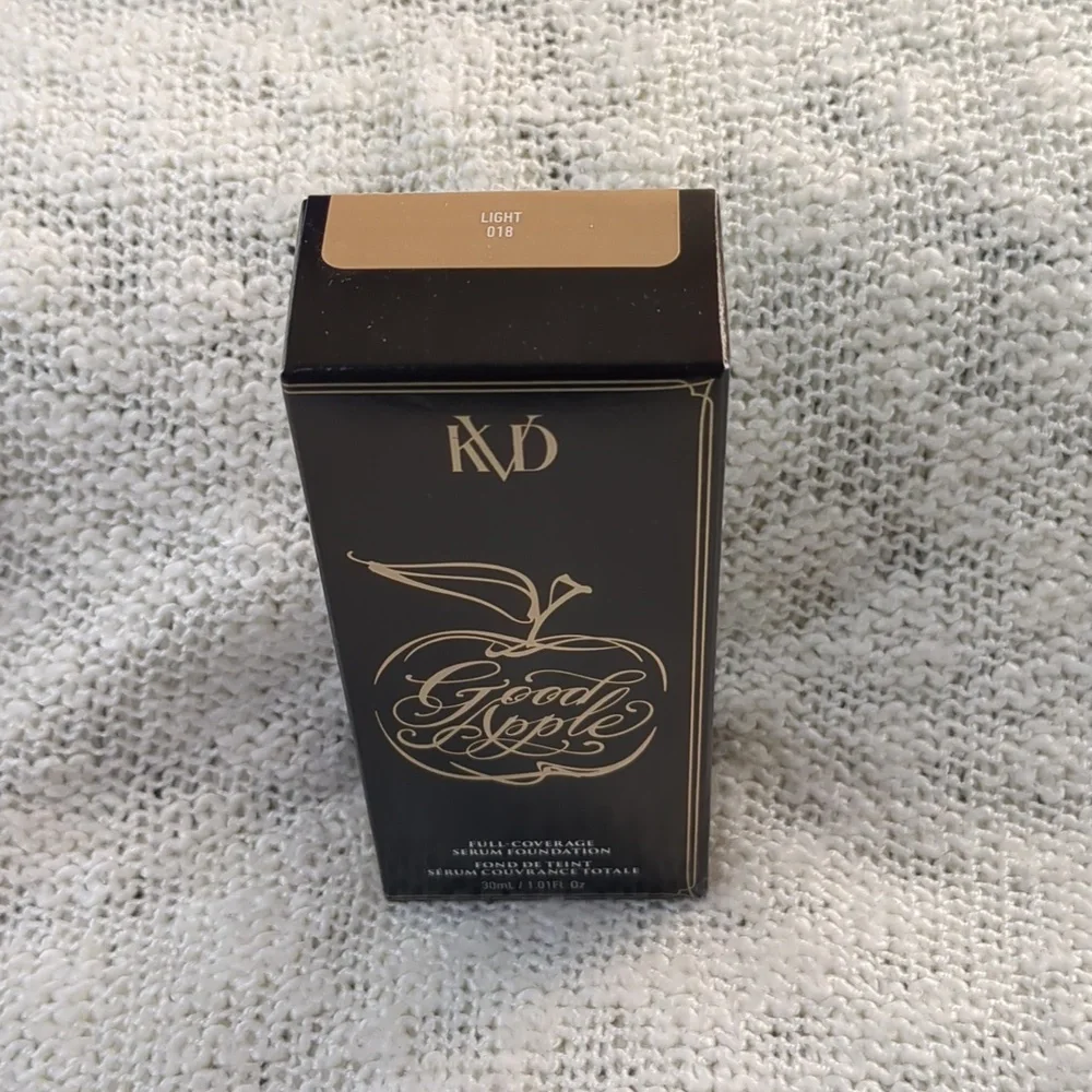 KVD Beauty Good Apple Full-Coverage Serum Foundation in Light(018), 30g/1.01oz